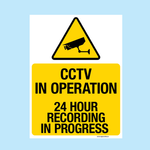 CCTV IN OPERATION. 24 HOUR RECORDING IN PROGRESS available to buy from www.signsonline.ie