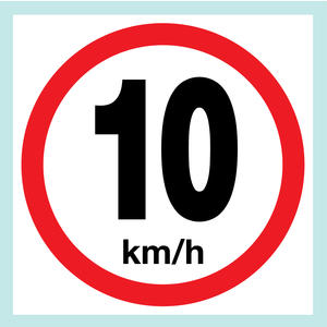 Speed Limit Signs (On square board)