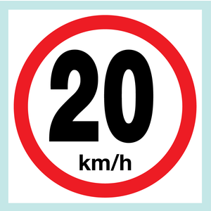 Speed Limit Signs (On square board)