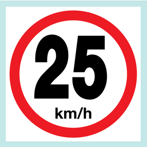 Speed Limit Signs (On square board)