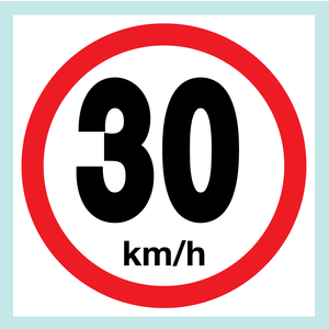 Speed Limit Signs (On square board)