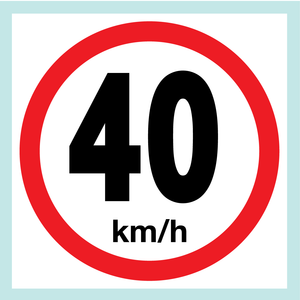 Speed Limit Signs (On square board)